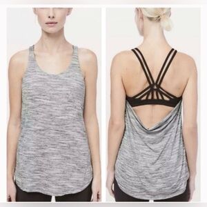 Lululemon Moment to movement built in bra sports tank top racerback soft size 4